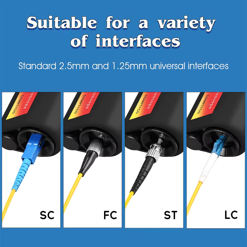 COMPTYCO AUA-200X fiber end face magnifier fiber optic inspection instrument SC/FC/ST/LC interface Fiber Optic Microscope