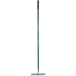 Garden Rake 12 Tine, Steel rake and shaft