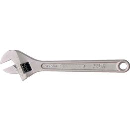 Adjustable Spanner, Chrome Vanadium Steel, 4in./100mm Length, 15mm Jaw Capacity