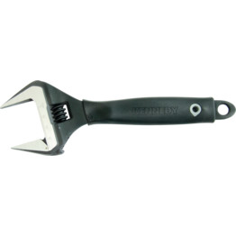 Wide Jaw Adjustable Spanner, Steel, 10in./250mm Length, 50mm Jaw Capacity