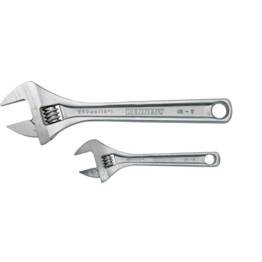 Adjustable Spanner Set, Steel, Set of 2
