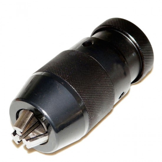 Keyless drill chuck with taper mounted